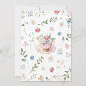 Invitation Un bébé brasse une douche (Dos)