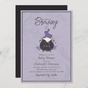 Invitation Un Bébé Brûle De Mignons Baby showers D'Halloween