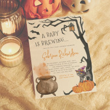 Un Bébé Brûle De Mignons Baby showers D'Halloween