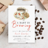 Invitation Un Bébé Brûle Un Baby shower De Coupe Du Café