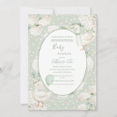 Invitation Un bébé canard arrive Bébé Shower fantaisiste (Devant)