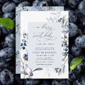 Invitation Un bébé doux Berry est sur le chemin