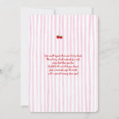 Invitation Un bébé doux Berry est sur le chemin Baby shower f (Dos)