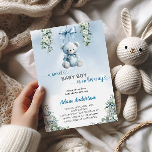 Invitation Un Bébé Doux Est En Chemin - Baby shower Ours