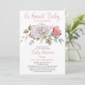 Invitation Un Bébé Doux Est En Pleine Floraison À Travers Le  (Debout devant)