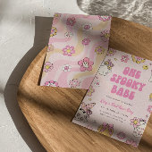 Invitation Un bébé Éffrayant Super Halloween 1er anniversaire