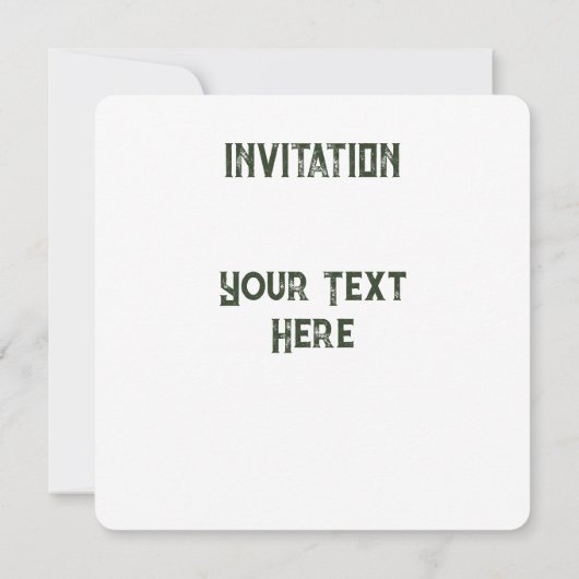 Invitation Un bébé éléphant qui sonne heureux dans la savane  (Dos)