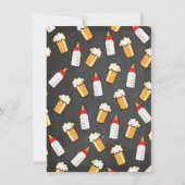 Invitation Un bébé est en train de brasser bébé douche Invita (Dos)