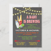 Invitation Un bébé est en train de brasser bébé douche Invita (Devant)