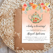 Invitation Un bébé est en train de brasser le Baby shower de 