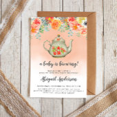 Invitation Un bébé est en train de brasser le Baby shower de 