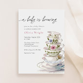 Invitation Un bébé est en train de brasser le Baby shower de