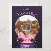 Invitation Un bébé est en train de brasser sorcière Pot Baby (Devant)