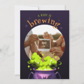 Invitation Un bébé est en train de brasser sorcière Pot Baby  (Devant)