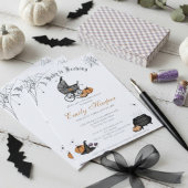 Invitation Un bébé est en train de brasser un Baby shower non