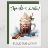 Invitation Un bébé est en train de brasser, vacances Iced Caf (Devant / Derrière)