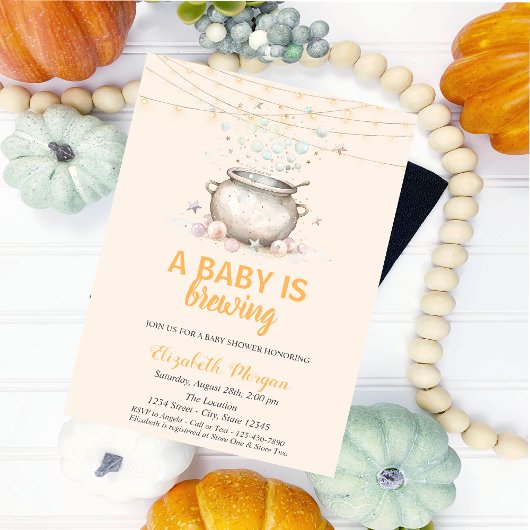 Invitation Un bébé se prépare Points Mignon Shower de bébé Ha