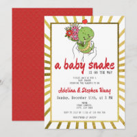 Un Bébé Serpent Est Sur Le Chemin Du Baby shower O