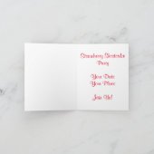 Invitation Un Berry Bonne Fête Sucrée Fraise Shortcake Party (Intérieur)