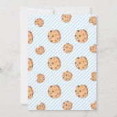 Invitation Un biscuit dur bleu premier anniversaire (Dos)