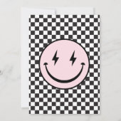 Invitation Un bon bébé filles rose premier anniversaire (Dos)