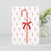 Invitation Un bonbon canne (Debout devant)