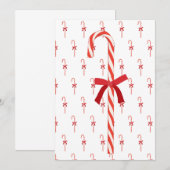 Invitation Un bonbon canne (Devant / Derrière)