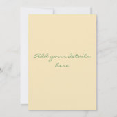 Invitation Un buzz d'invitation de la fête des abeilles (Dos)