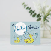 Invitation Un canard Baby shower (Debout devant)