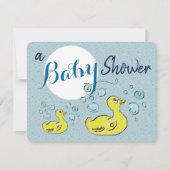 Invitation Un canard Baby shower (Devant)