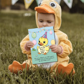 Invitation Un Canard chanceux Anniversaire Enfants 1er