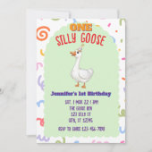 Invitation UN Canard Fou Coloré, 1er Anniversaire (Devant)