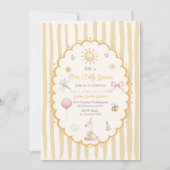 Invitation Un Canard Silly Goose Orange Rayé Anniversaire  (Devant)