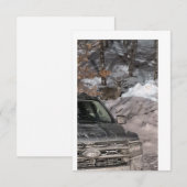 Invitation Un cerf dans les phares (Devant / Derrière)