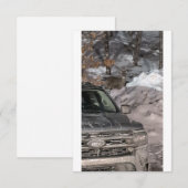 Invitation Un cerf dans les phares (Devant / Derrière)