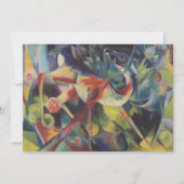 Invitation Un cerf dans un jardin fleuri par Franz Marc, Art  (Devant)
