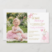 Invitation Un certain lapin fête son premier anniversaire, ph (Devant)