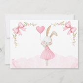 Invitation Un certain lapin fête son premier anniversaire, ph (Dos)