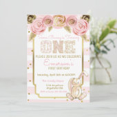 Invitation Un certain lapin tourne l'un ęr anniversaire (Debout devant)