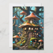 Invitation Un champignon féerique (Dos)