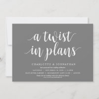 Un changement dans les plans, Mariage Modifier la 