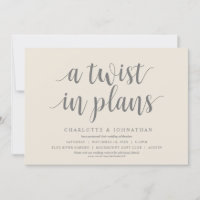 Un changement dans les plans, Mariage Modifier la 