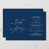 Invitation Un changement de plans, Annonce de report de maria (Devant / Derrière)