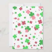 Invitation Un Charme Chanceux, Jour de la Saint Patrick de Ré (Dos)