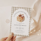 Invitation Un chou dans le Baby shower de la chaudière à four