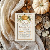 Invitation Un Citrouille D'Automne Remercie Le Dîner De Thank