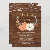 Invitation Un Citrouille russe tombe dans une douche de coupl (Devant / Derrière)