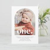 Invitation Un Coeur Arché Photo Premier Anniversaire Invitati (Debout devant)