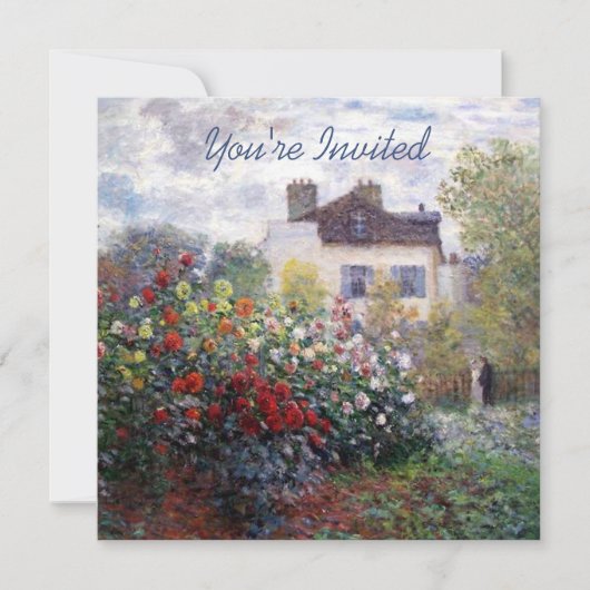 Invitation Un coin du jardin avec le chauffage de Chambre de (Devant)