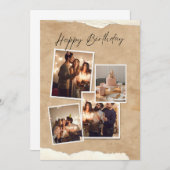 Invitation Un Collage Photo de souvenirs intemporels" ? (Devant / Derrière)